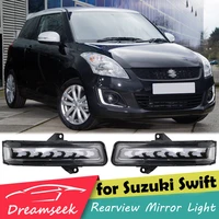 led rearview side mirror light for suzuki swift 2014 2017 swift sport 2012 2017 jimny 2018 2020 dynamic sequential turn lamp