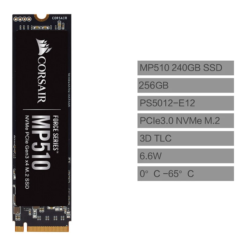 Stat Tranquility Manners Corsair Force MP510 2280 PCI-Express X4, NVMe 3D TLC