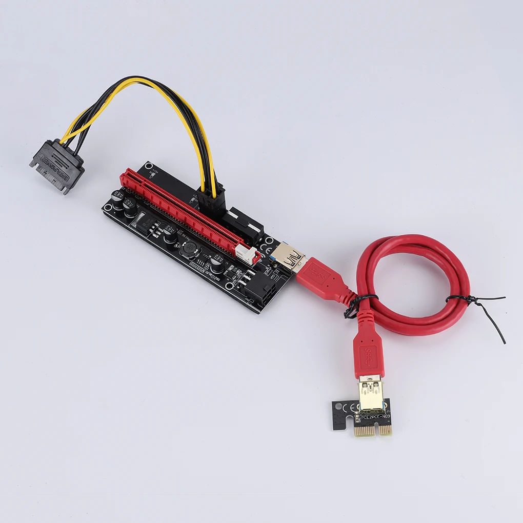 

1X 4x 8x 16x Extender VER 009S Express USB 3.0 PCI-E Riser Card Adapter 30CM 60CM 100CM USB 3.0 Cable for GPU Miner Mining