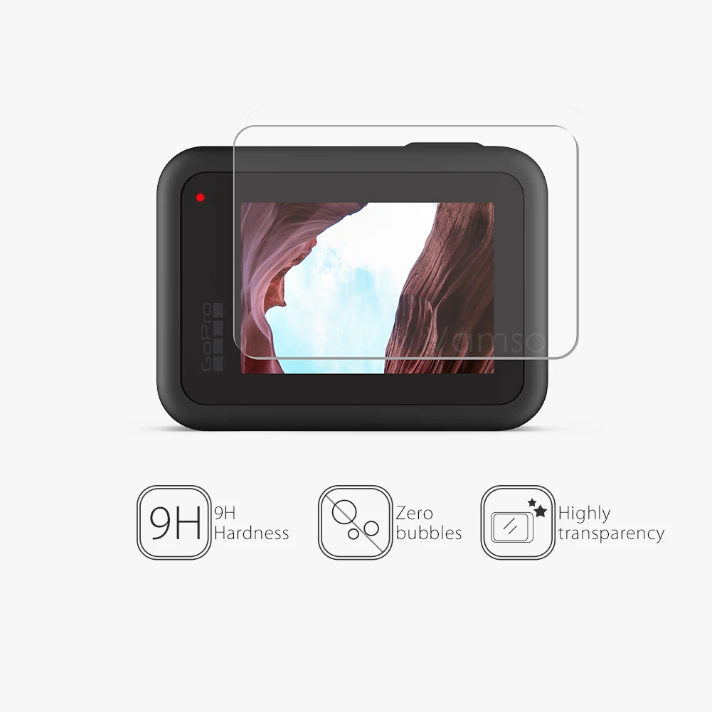 Vamson для Gopro Hero 8 черная защитная пленка из закаленного стекла объектив+ экран камеры ЖК-экран Защитная пленка VP720