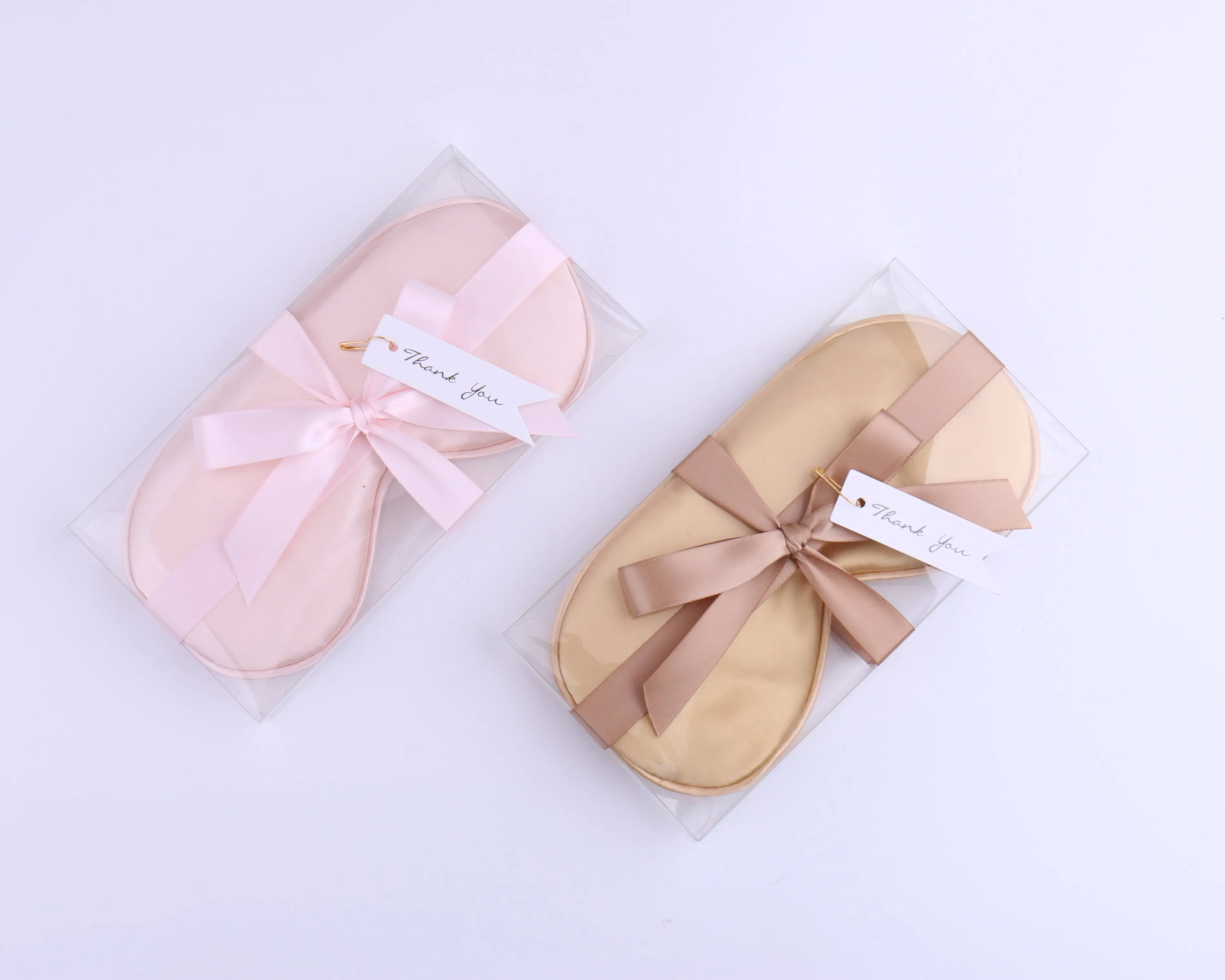 Сатиновая маска для сна с лентой в подарочной коробке надписью Thank You подружек