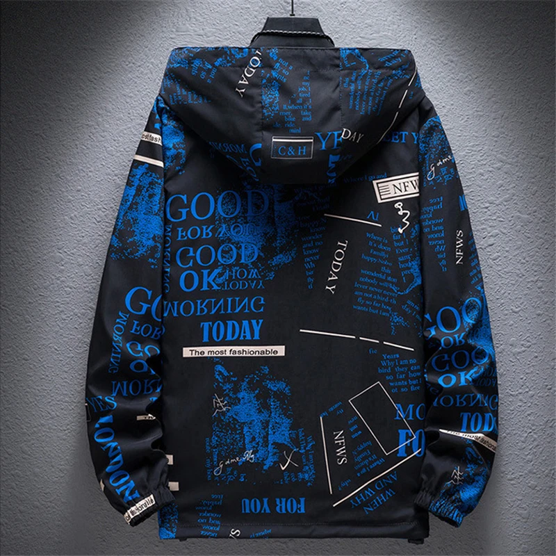 

RUELK 2021 New Spring and Summer Students Double-sided Wear Jacket Male Trend Casual Handsome Plus Fat Large Size Jacket M-7XL