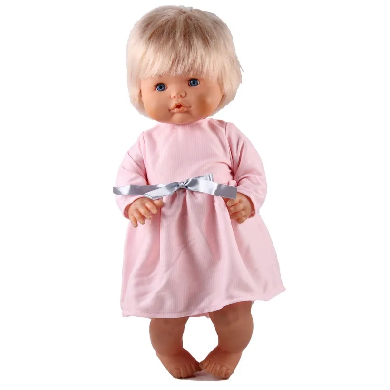 dress 6 41 см Nenuco кукольная одежда и аксессуары Nenuco Ropa y su Hermanita футболка на молнии с сердечками темно-синие юбки наряды для 16 дюймов Nenucos - Цвет: dress 6