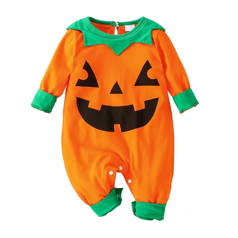 

Halloween Long Sleeve Romper For Newborn Baby Boys Girls Keep Warm Jumpsuit Deguisement Halloween Romper 0-18M