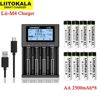new liitokala lii m4 18650 li ion battery smart charger test capacity liitokala aa 1 2v nimh 2500mah rechargeable batteries