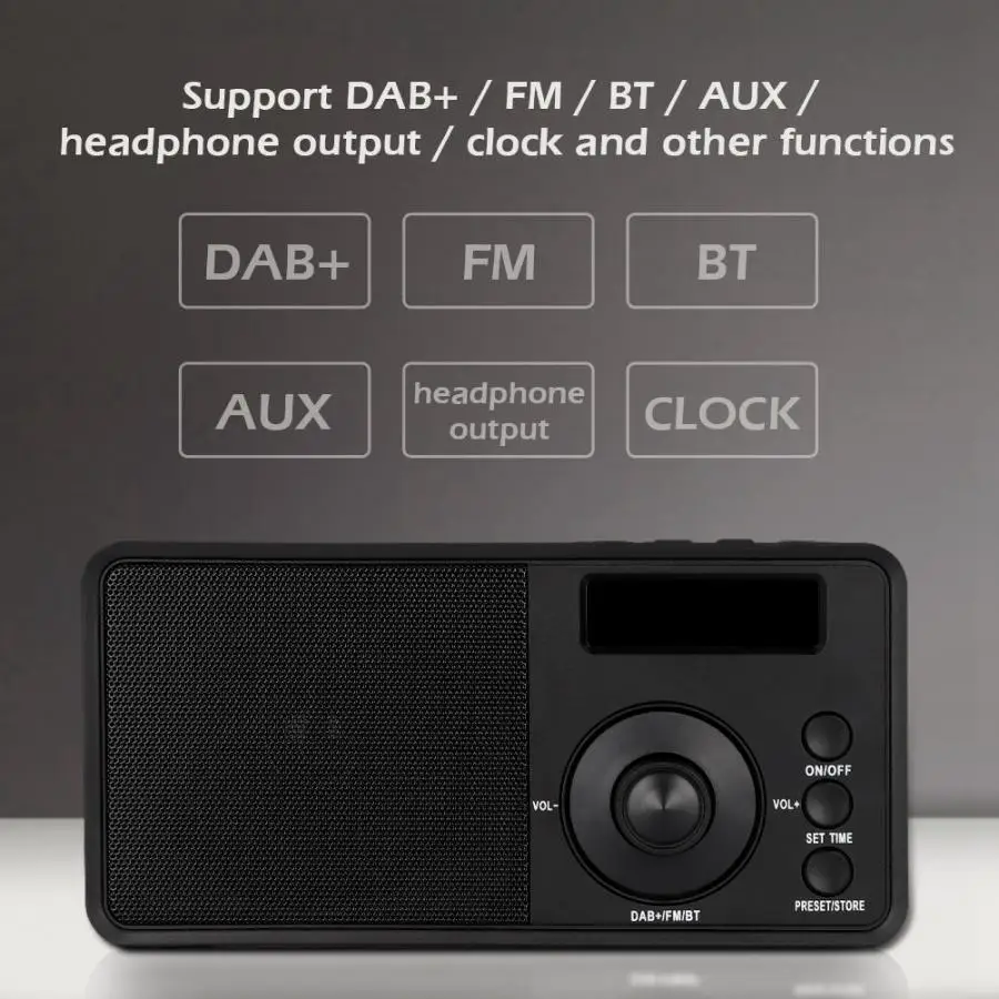 Фото DAB/DAB + цифровой fm-радиоприемник уличный портативный Bluetooth беспроводной динамик