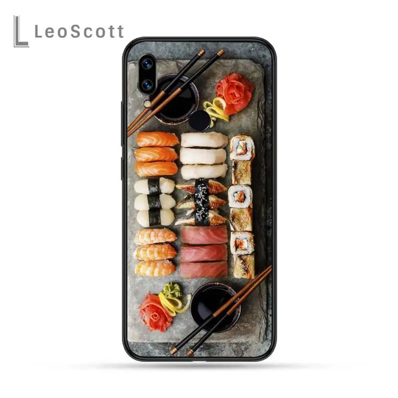 

Japanese cuisine sushi Phone Case For Xiaomi Redmi Note 4 4x 5 6 7 8 pro S2 PLUS 6A PRO