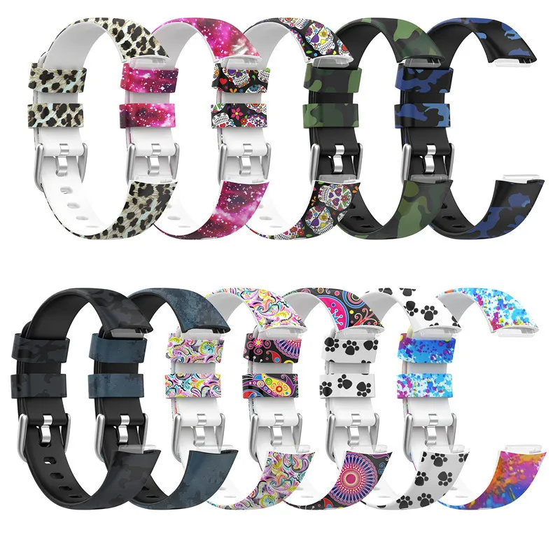 

Wrist Band For Fitbit Luxe Watch Bracelet For Fitbit Luxe Strap Print Colorful Loop Smart Watch Accessories Adjustable Belt