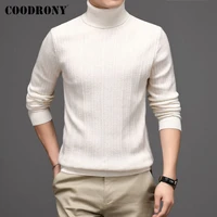 coodrony winter thick warm turtleneck men soft pure merino wool sweater pull homme high quality clothing fashion pullover c3070