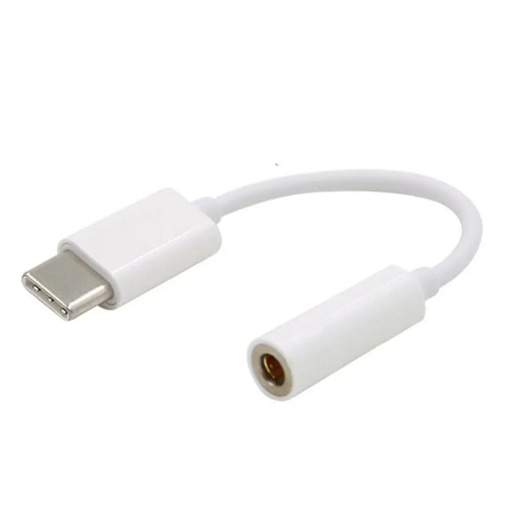 

1pcs USB Type-c to 3.5mm Jack USBC Type C Headphone Audio Aux Cable Adapter For Xiaomi Huawei Headphone Conversion Cable Line