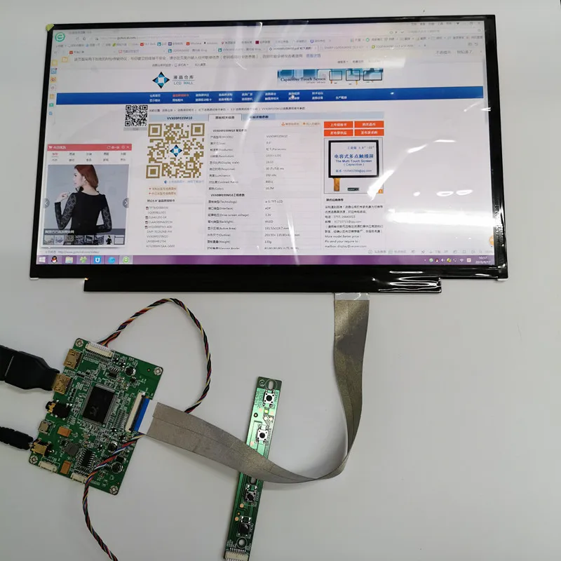 2 мини HDMI+ Аудио ЖК-плата контроллера для 2K ЖК-контроллер комплект 13," LQ133T1JW01 EDP 40Pin 2560X1440 2K ЖК-контроллер комплекты
