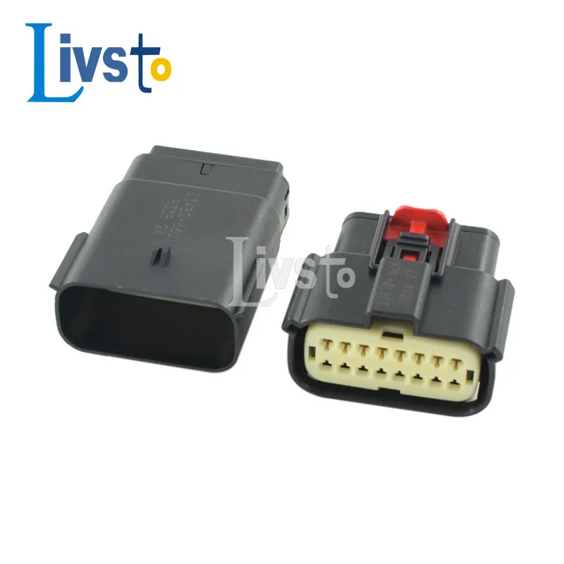 5 Set 16 Pin 33472-1601 33482-1601 Molex Auto Lamp Socket Waterproof Temperature Sensor Connector For BUICK Excelle Verano
