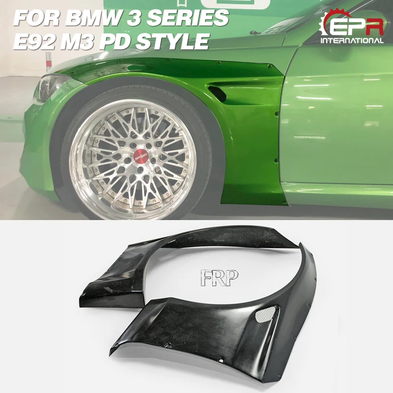 

FRP Front Fender For BMW E92 M3 PD Style Wide Body Glass Fiber Front Fender Body Kit Tuning Trim Part For E92 M3 Racing