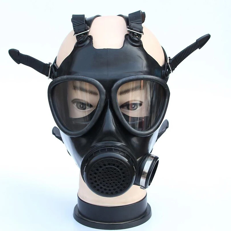Newly painted spray military Soviet army chemical gas mask with filter silicone 40mm | Красота и здоровье