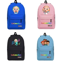 cocomelon jj little boy backpack 2021 new travel backpack student school bag nylon canvas bag anime cartoons school supplies