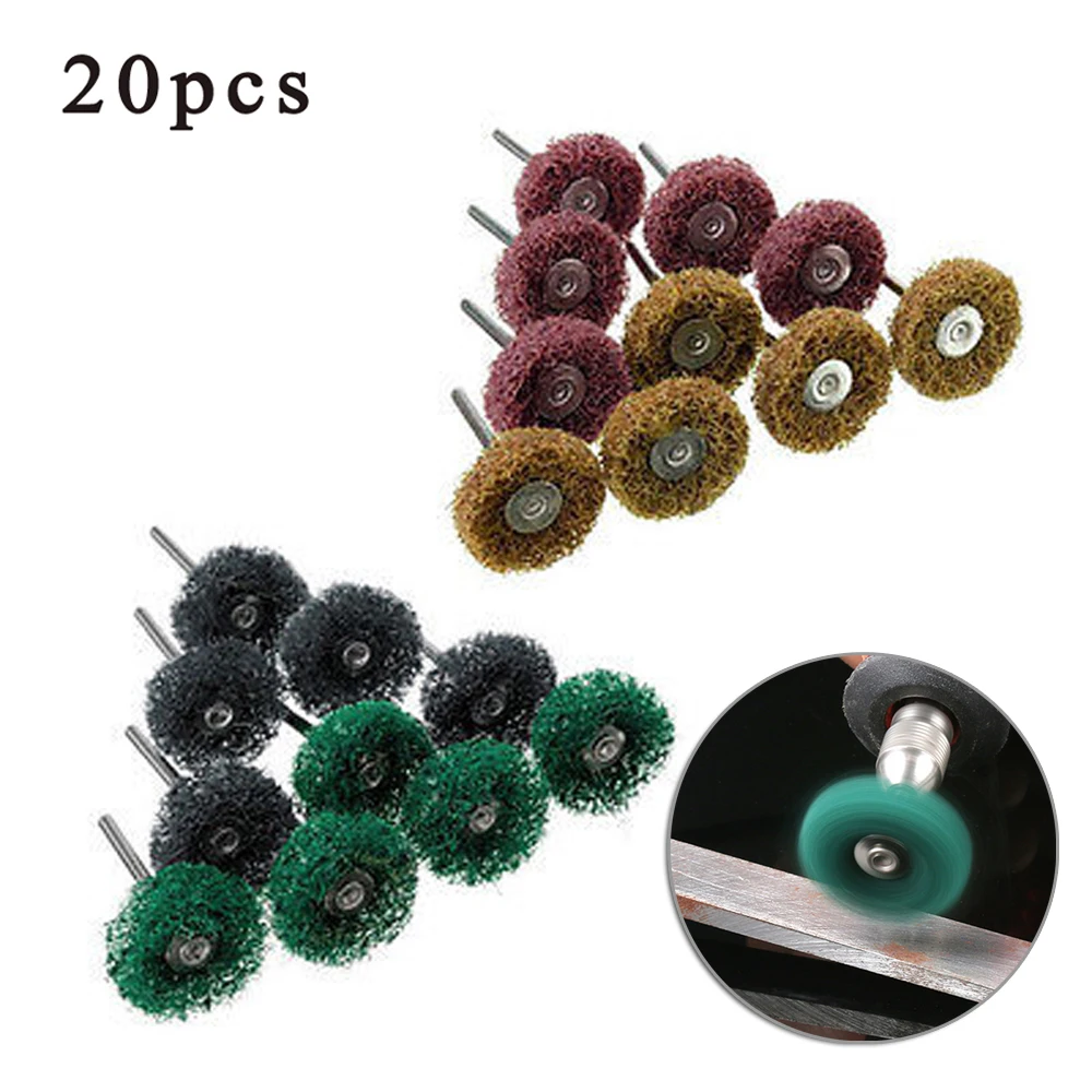 20 шт. Полировка колеса комплект буферная кисть губки вращающихся инструментов |