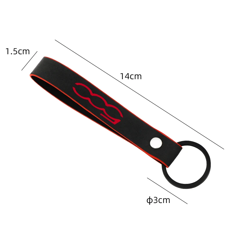 Модный простой замшевый Автомобильный Брелок-кольцо брелок для fiat 500 500s 500x 500l