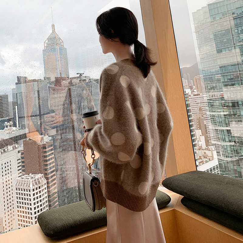 Mozuleva модные короткие кардиганы женские однобортная модель Женская обувь в