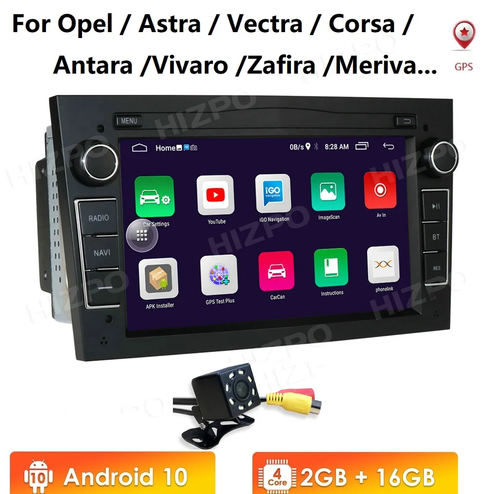 Автомобильный плеер Android 10 стерео система с GPS Навигатором подходит для Vauxhall Opel