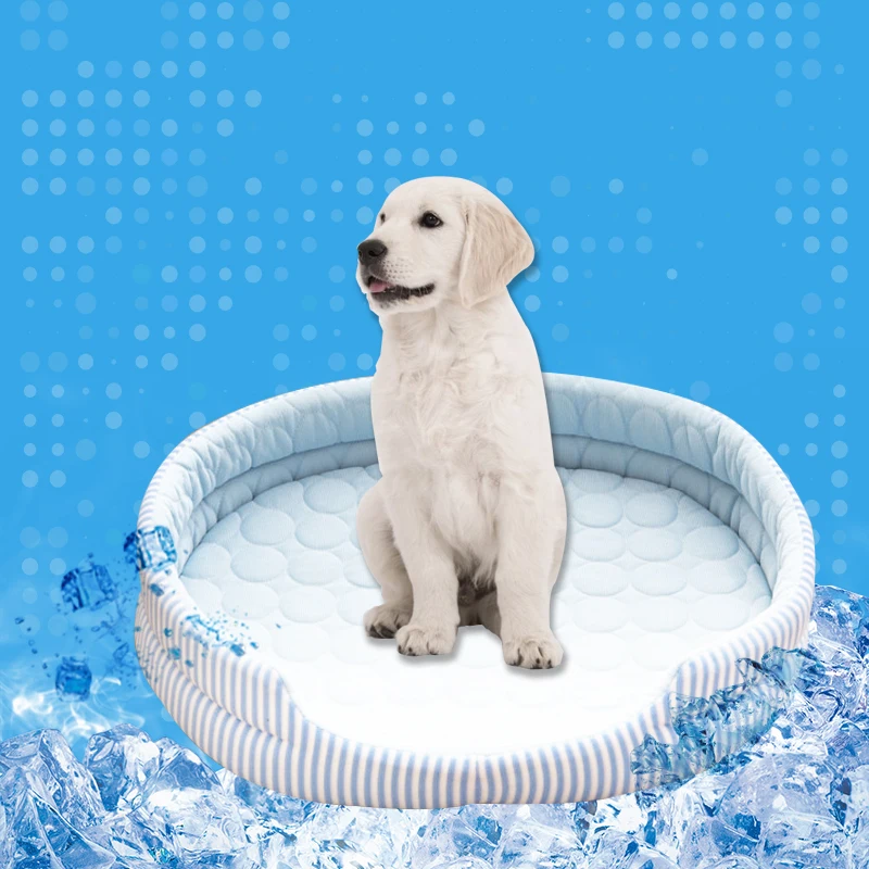 

Summer Dog Bed Dog Cooling Mat Ice Silk Pad Breathable Comfort For Dog Cats Sleeping Bed Summer Washable Mat Pet Accessories
