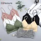 CHRLEISURE однотонный эластичный бюстгальтер пуш-ап летний анти-светильник в Корейском стиле BraTop сексуальное нижнее белье без косточек