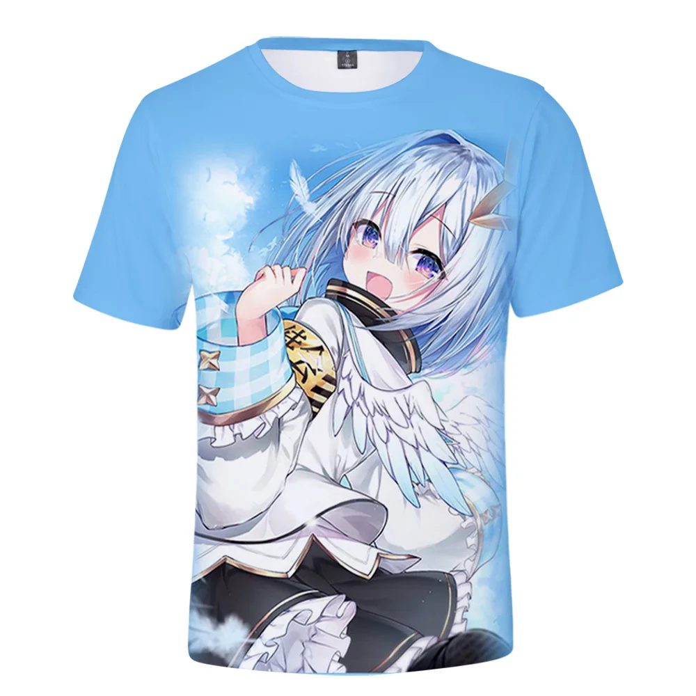 Фото HOLOLIVE VTuber Amane Kanata 3D печать Весна Лето преппи Мужская/женская уличная одежда футболка уличный кавайный стиль №3