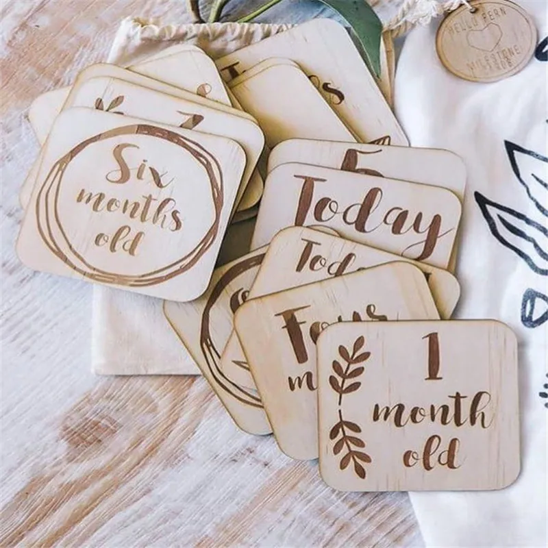 Детская деревянная креативная памятная карта для дня рождения реквизит