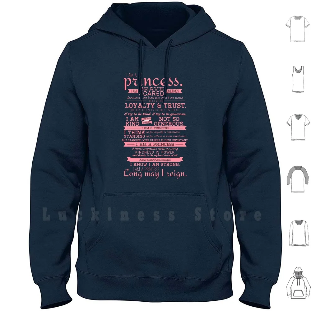 

I Am A Princess ( Version 2 ) hoodies Princess Advertising Snow White Sleeping Beauty Aurora