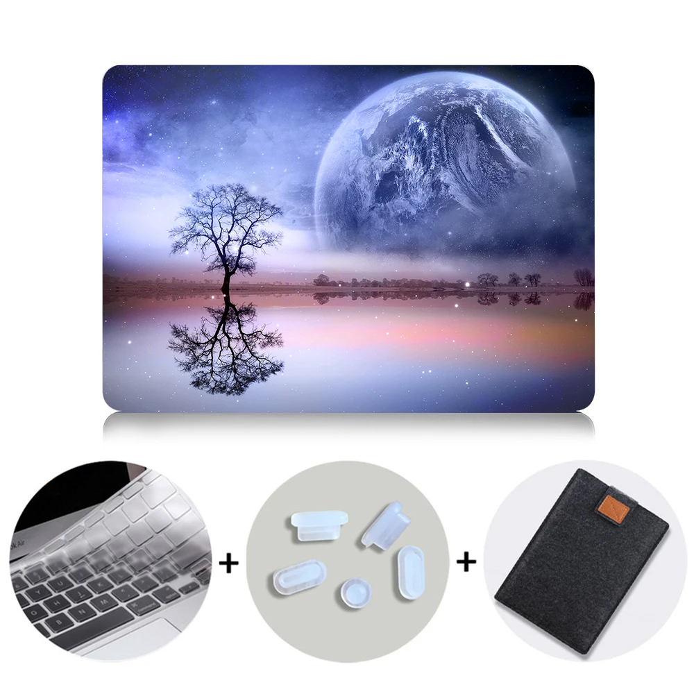 Чехол MTT для Macbook Pro retina 13 15 с сенсорной панелью, Жесткий Чехол для mac book Air 11, новинка 13,3, 12 дюймов, чехол для ноутбука с пейзажным принтом - Цвет: MB05