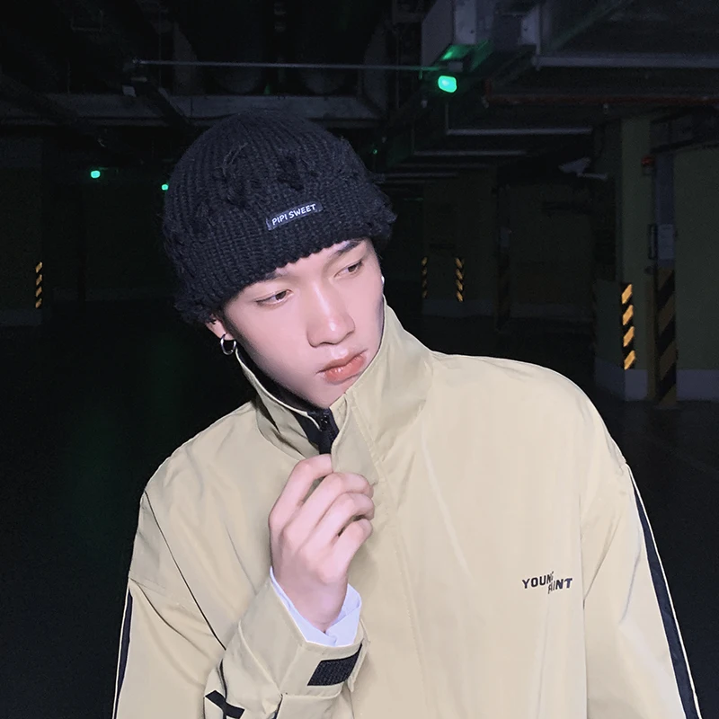 Шерстяная кепка мужская осень зима в Корейском стиле Стиль однотонные Цвет