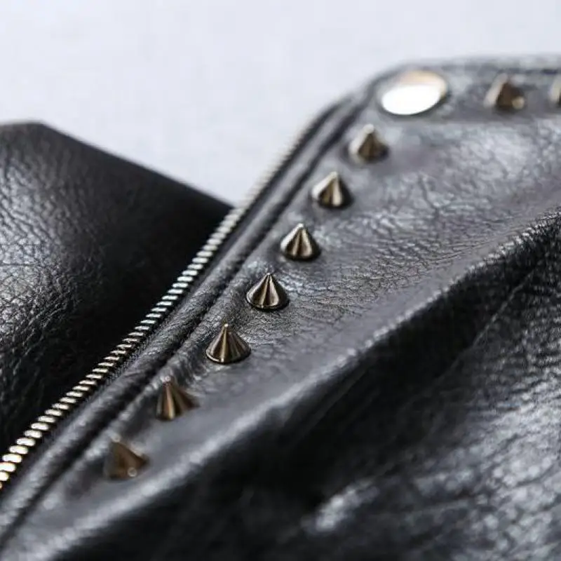 2019 Новая модная весенняя куртка из искусственной кожи с буквенным принтом