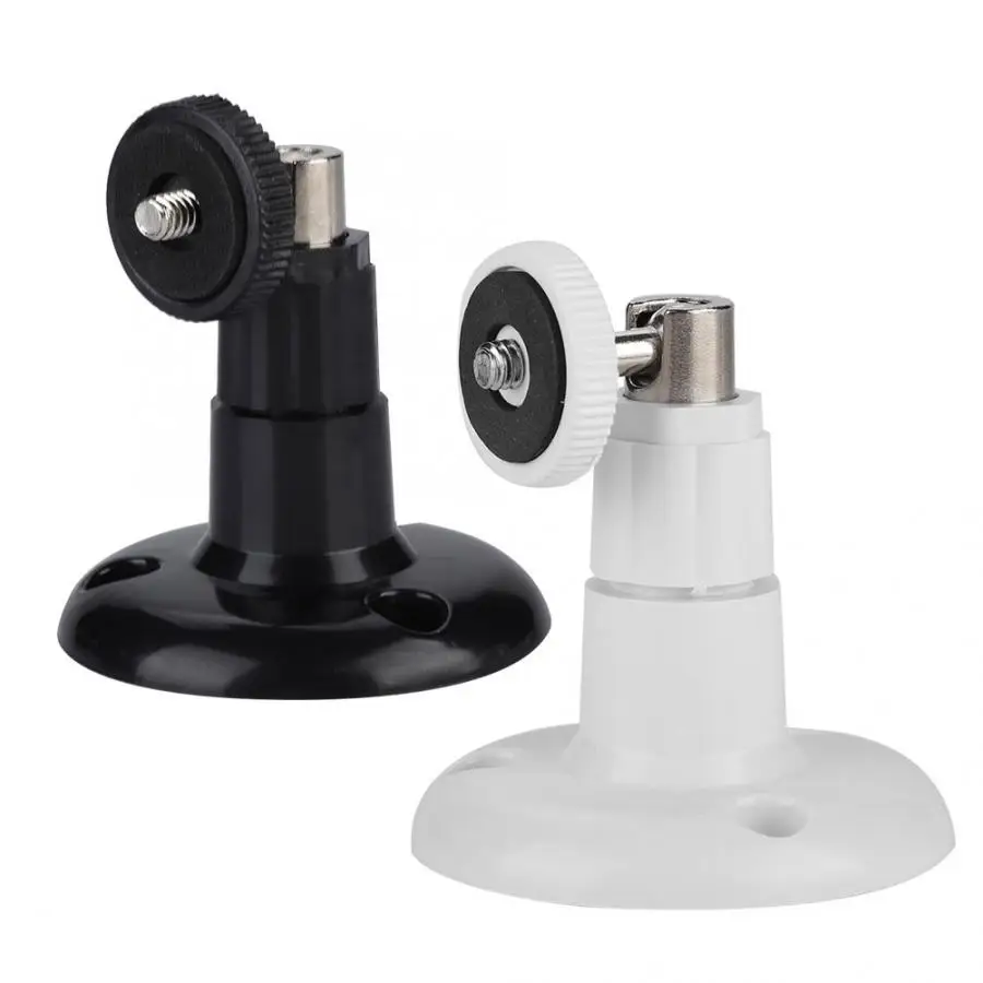 

2PCS Portable Mini Surveillance CCTV Camera Stand Wall Mount Bracket 360 Degree Rotatable Camera Support Stand Cam