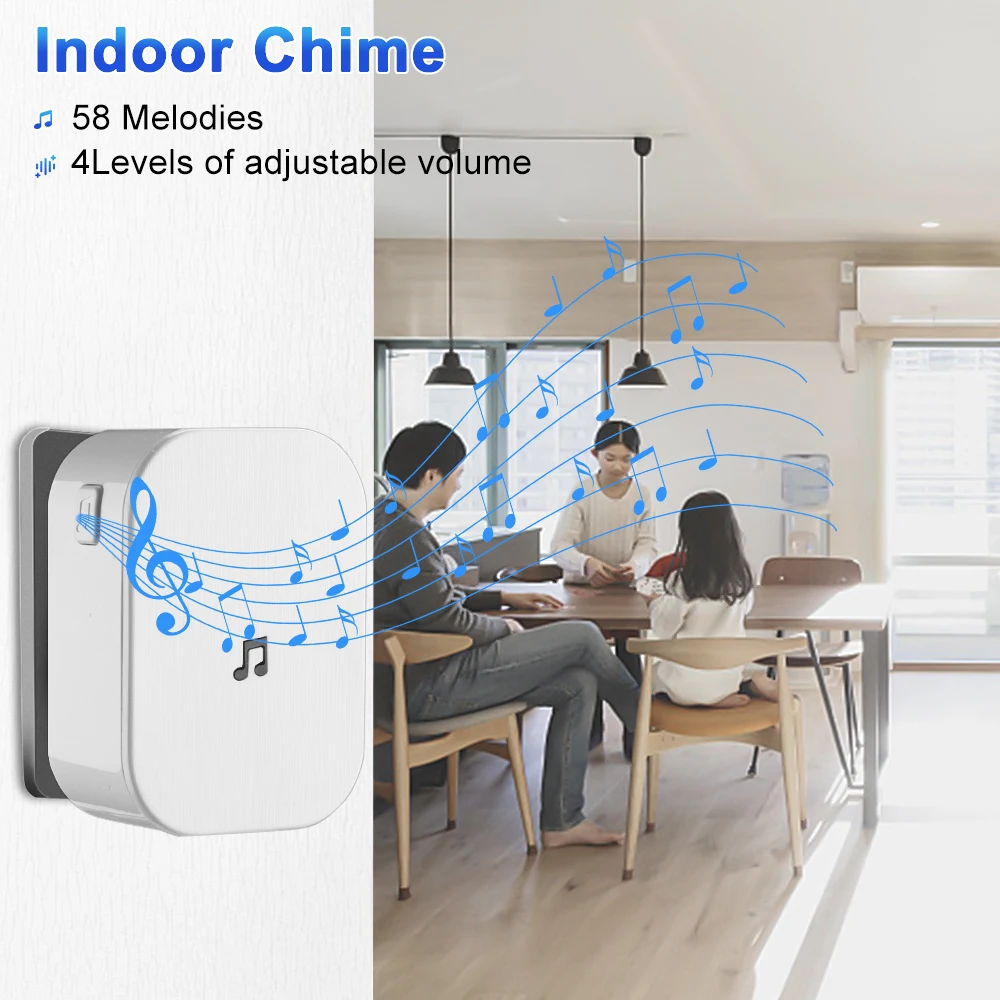 WSDCAM видео дверной звонок Wifi беспроводной домофон квартиры кольцо умный ночное