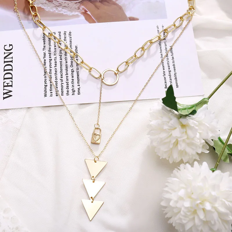Modyle Multi Arrow Choker Necklace Women Two Layers Necklaces Gold Color Fishbone Plane Necklace Chocker