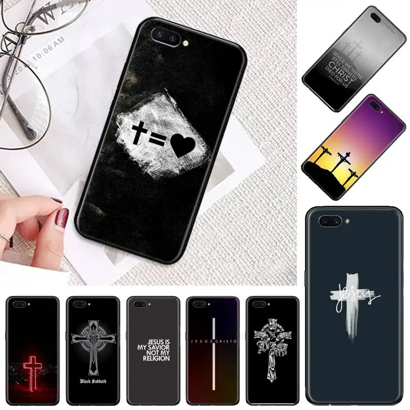 

Christ cross heart Phone Case For OPPO A ax 3 5 3 37 57 59 37 73 75 83 71 2018 11 1k s PRO