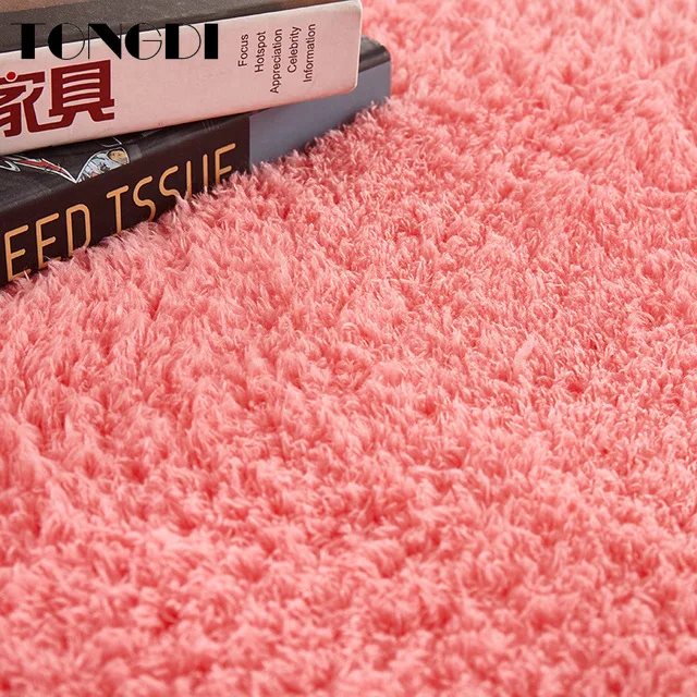 Круглый коврик TONGDI мягкая Пашмина плюшевый замшевый впитывающий нескользящий