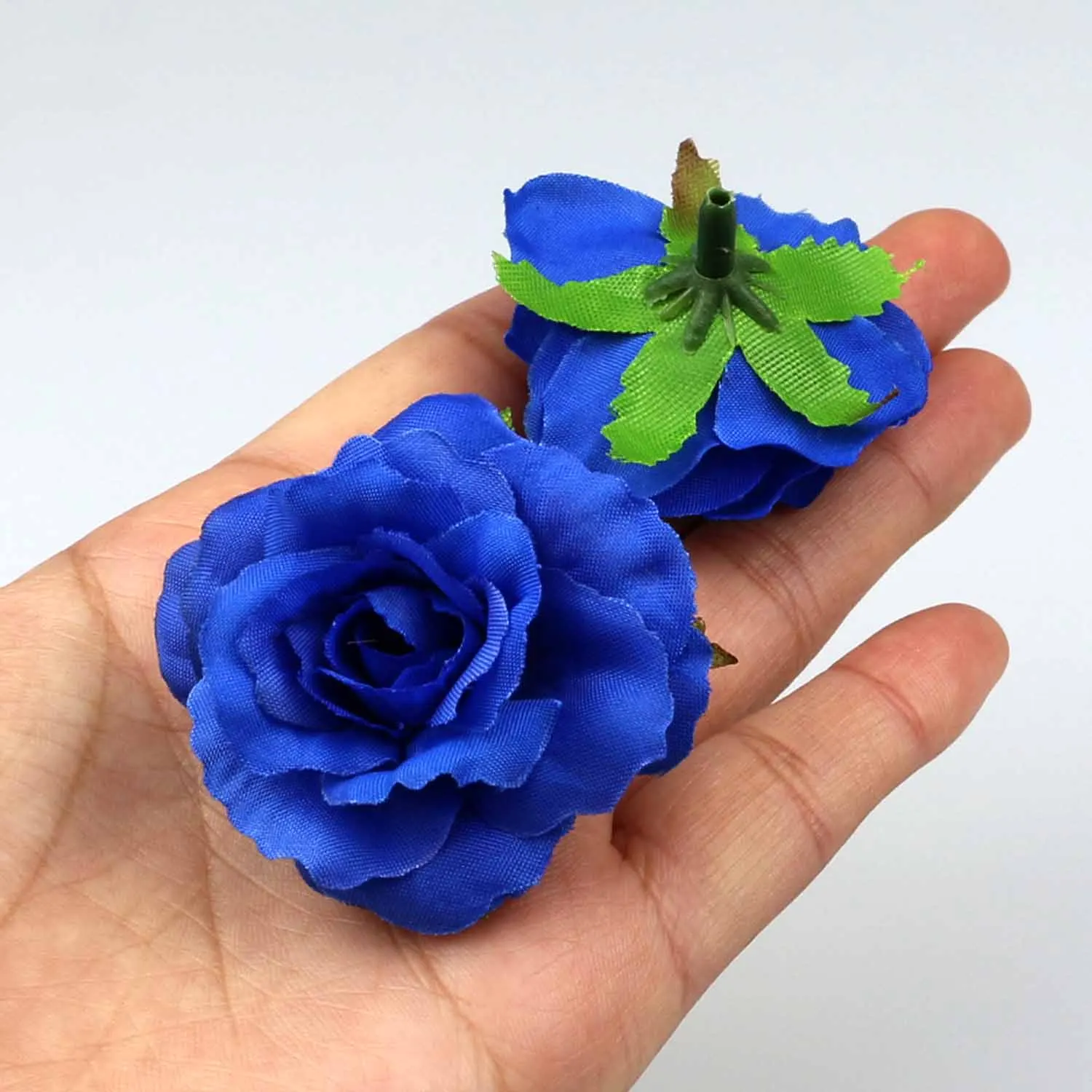 Искусственные цветы Королевского синего цвета искусственные шелковые мини розы