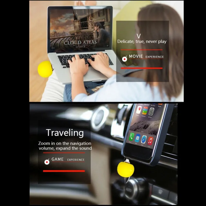 Универсальный Портативный Красочный динамик проводной 3 5 мм аудио разъем губка