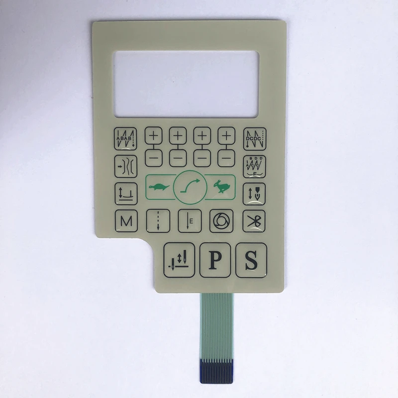 

QIXING QD622 ZOJE QX green control box operation panel sheet keypad membrane sticker paper auto industrial sewing machine part