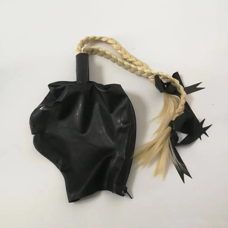 Новое поступление латексный Фетиш-капюшон унисекс сексуальная резинка для