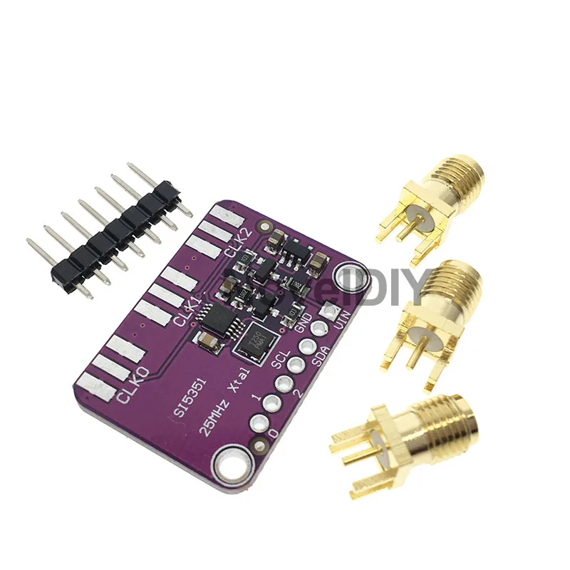 DC 3 V-5 V CJMCU-5351 Si5351A Si5351 I2C тактовый генератор коммутационная плата модуль генератор сигналов часы 8 кГц-160 МГц для Arduino