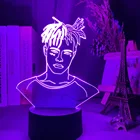 Супер звезда, реперские кепки XXXTentacion фигурный светодиодный ночной светильник охлажденный ветилятор для подарка дропшиппинг номер декор светильник офис Спальня настольный 3d лампа