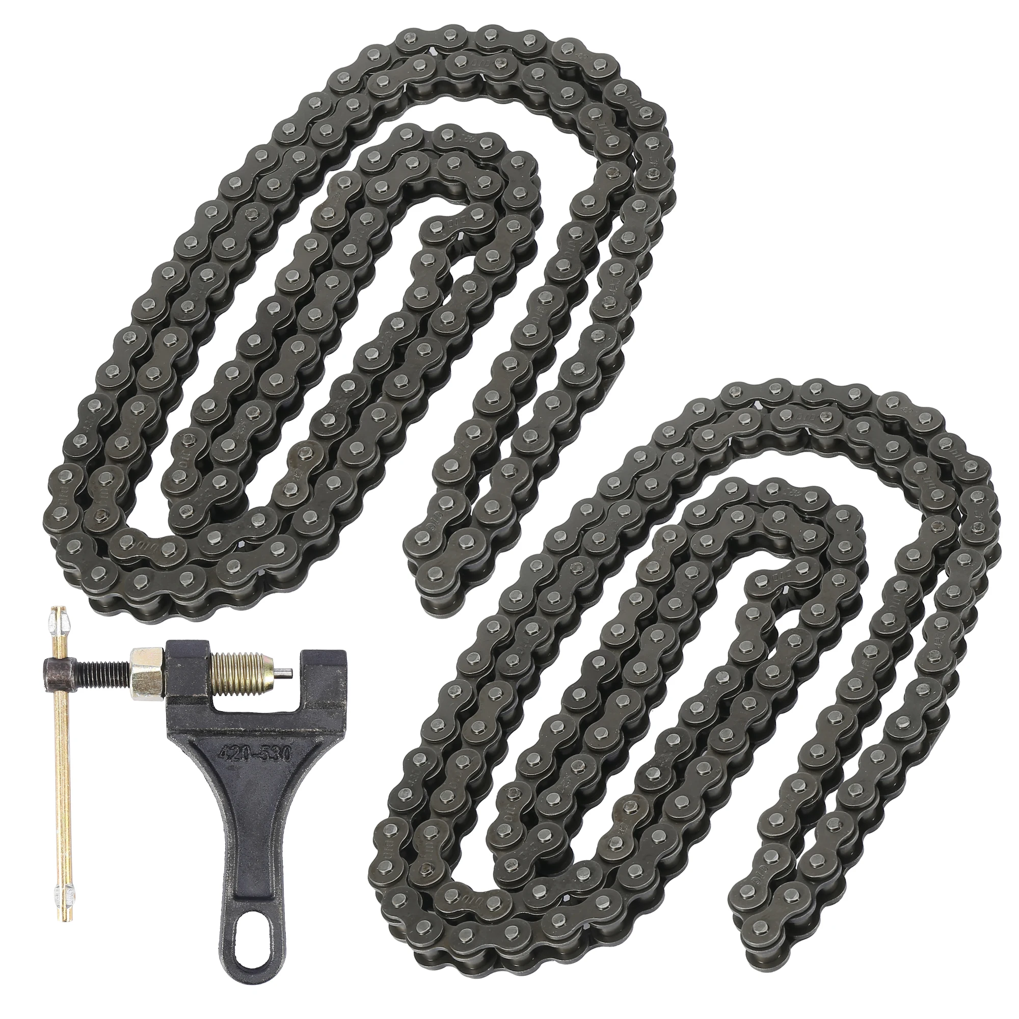 

Motoforti 1pcs 132 Link 420 Chain with Chain Breaker for 110CC 125CC Dirt Pit Bike ATV Scooter Bike Quad Go Kart