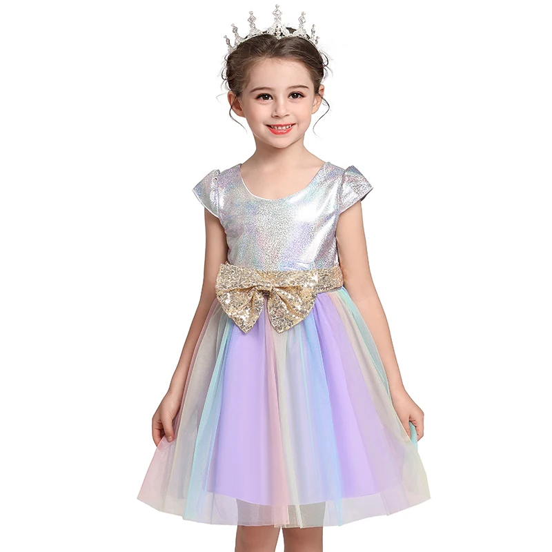 

Colorful Net Yarn Dress Girl Princess Dresses Girls Birthday Party Evening Gown Children's Dresses Vintage Dress Kids Clothes