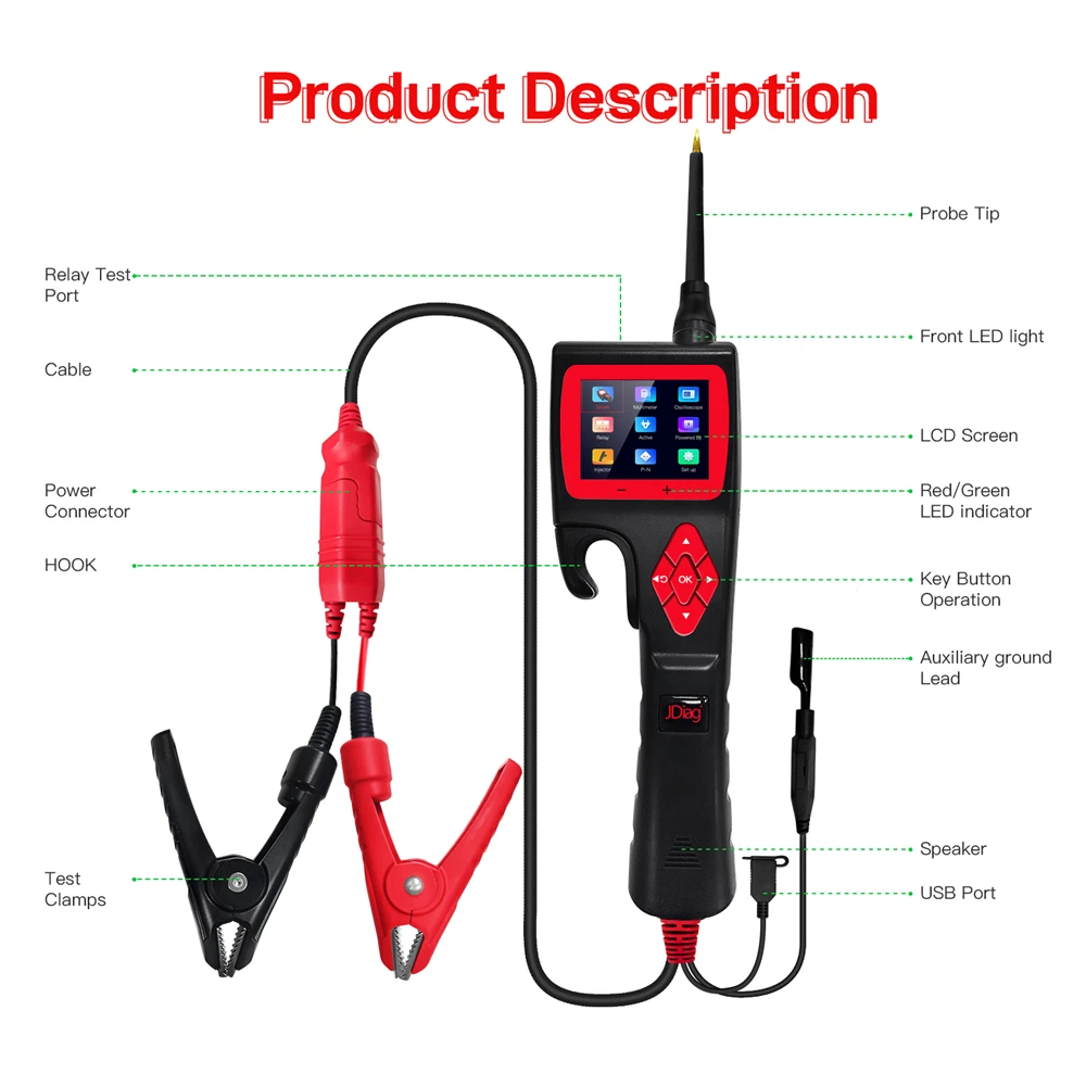 New Jdiag P200 Smart Hook Powerful Probe Free Update Online | Автомобили и мотоциклы