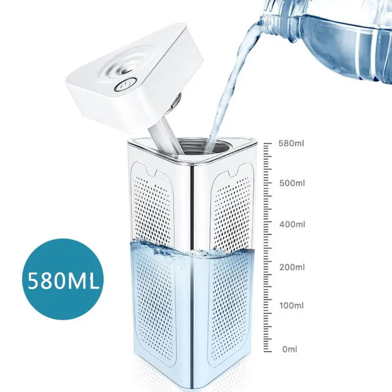 

Portable 580ml Air Humidifier USB Ultrasonic Dazzle 7 Colors LED Night Light Aroma Diffuser Mist Maker U1JE