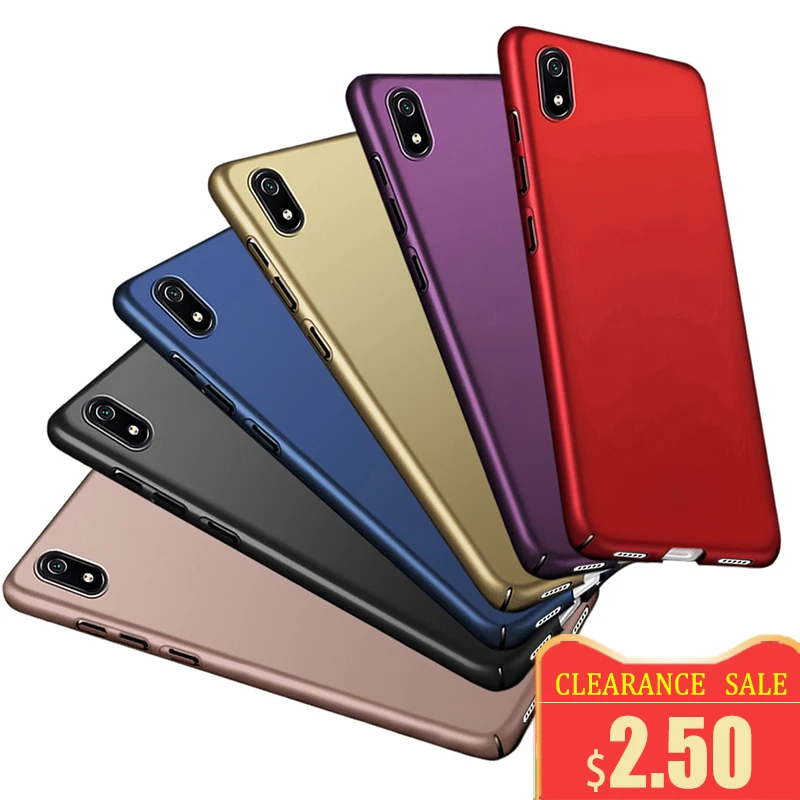 Для Xiaomi Redmi 7A чехол противоударный Жесткий ПК Бампер для телефона задняя крышка