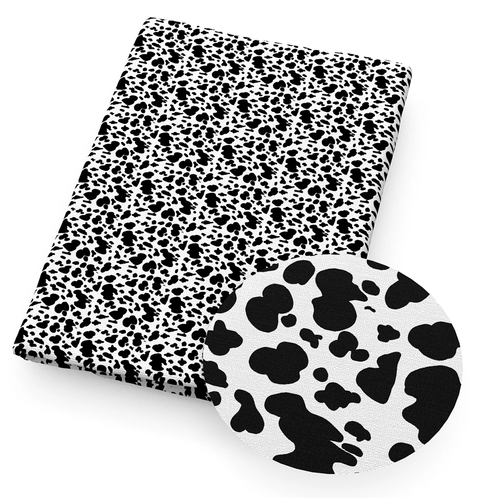 

50*145cm Leopard Cow Printed 100% Cotton Fabric Tissue Children Home Textile DIY Fabric Sewing Tilda Doll,1Yc11054