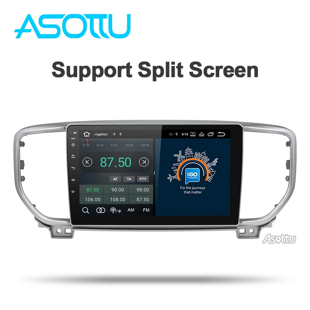 Автомобильный dvd-плеер Asottu DSP android 9,0 PX30 для KIA sportage KX5 gps навигация 1 din стерео головное устройство автомобиля стерео