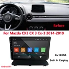 Мультимедийная магнитола для Mazda CX3 CX 3 128-2014, 8 + 2017 ГБ
